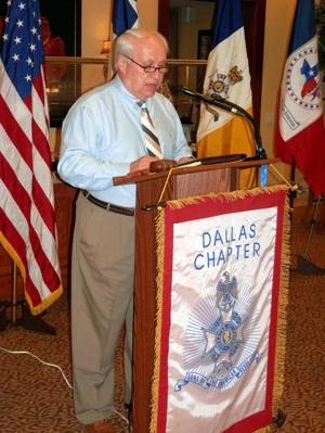 [Tom Van Fossen speaks at TXSSAR Dallas Chapter meeting: September 8, 2018]