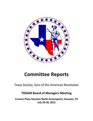 [TXSSAR Committee Reports: July 29 - 30, 2011]