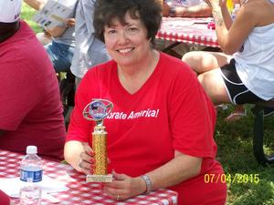 [DAR member with 2nd place trophy]