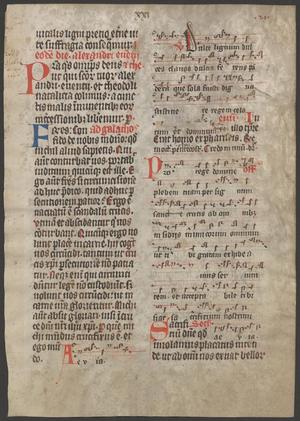 [Manuscript Leaf from 15th Century, Germany]