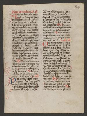 Primary view of object titled '[Manuscript Leaf from the 15th Century, France]'.