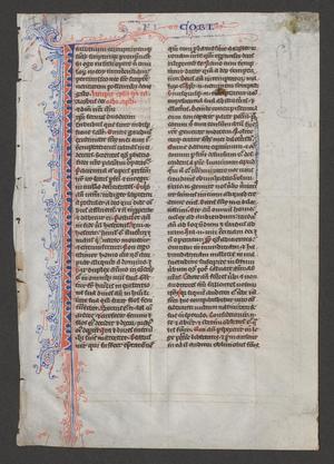 [Manuscript Leaf from Latin Bible [James I], 13th Century, England or France]