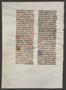 Thumbnail image of item number 2 in: '[14th Century Prayer Book Leaf, Origin Unknown]'.
