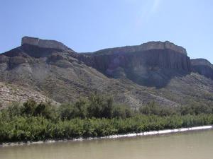 Primary view of object titled '[Cliffs along Rio Grande River]'.