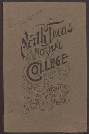 Catalog of North Texas Normal College: 1900-1901
