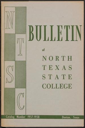 Catalog of North Texas State College: 1957-1958, Undergraduate
