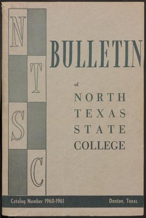 Catalog of North Texas State College: 1960-1961, Undergraduate