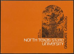 Primary view of object titled 'Catalog of North Texas State University: 1974-1975, Graduate'.