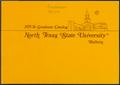 Thumbnail image of item number 1 in: 'Catalog of North Texas State University: 1975-1976, Graduate'.