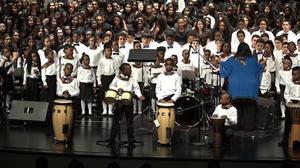 [Charles Rice choir performs at 2016 TBAAL Budding Rose concert]
