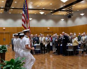 [Naval ROTC at John Hurst reception, 3]