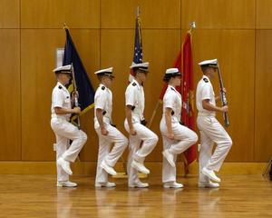 [Naval ROTC at John Hurst reception, 5]