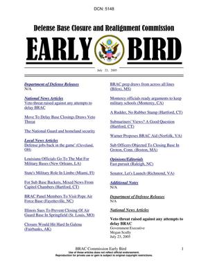 BRAC Early Bird for July 23, 2005