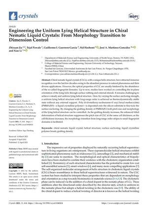 Engineering the Uniform Lying Helical Structure in Chiral Nematic Liquid Crystals: From Morphology Transition to Dimension Control