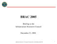 Thumbnail image of item number 4 in: 'BRAC 2005 Infrastructure Executive Council (IEC) Meeting Minutes of December 21,2004'.