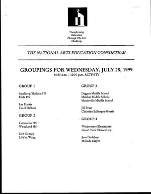 [Documentation of Groups Participating in Activities at the National Arts Education Consortium, Los Angeles, California]
