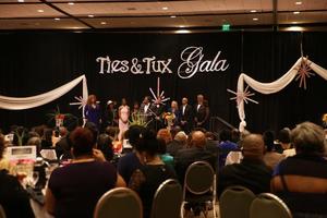 [Curtis King speaks at Ties and Tux 2014, 1]