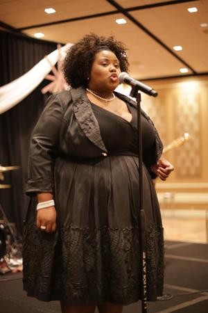 [Andrea Wallace performs at Ties and Tux 2014, 1]