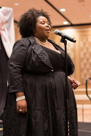 [Andrea Wallace performs at Ties and Tux 2014, 2]