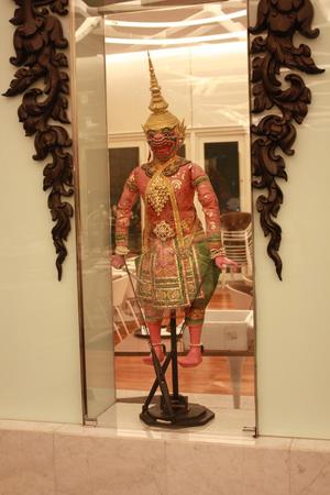 [Thai puppet on display]
