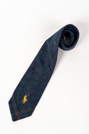 Denim necktie