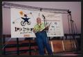 Primary view of [Janie Bush speaking at opening ceremonies: Lone Star Ride 2002 event photo]