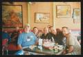Primary view of [Five men seated around a table at a restaurant: Lone Star Ride 2003 event photo]