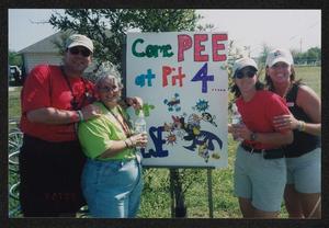 ["Come Pee at Pit #4 or Else!": Lone Star Ride 2003 event photo]