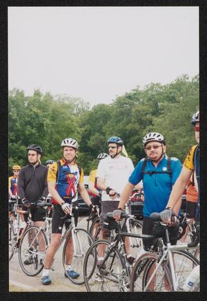 [Race day starting line group: Lone Star Ride 2004 event photo]
