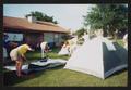 Primary view of [Setting up tents: Lone Star Ride 2004 event photo]