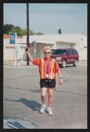[Individual in reflective vest: Lone Star Ride 2004 event photo]