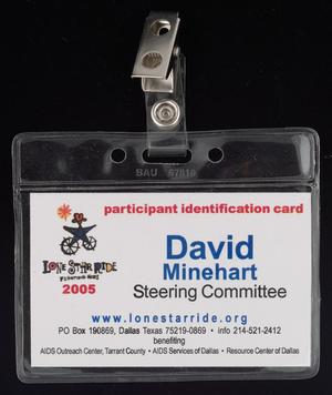 Primary view of object titled 'LSR 2005 Participant Identification Card'.