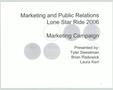 Report: Marketing and Public Relations Marketing Campaign