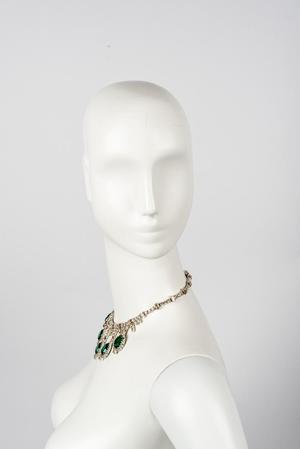 Emerald drop necklace