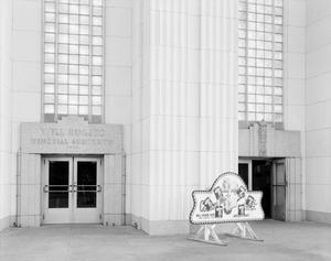 [An entrance to the Will Rogers Memorial Auditorium]