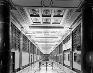 Primary view of object titled '[Interior view of the U.S. Post Office Central, 3]'.