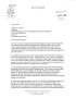 Letter: Executive Correspondence - Letter from Governor Jodi Rell to the Comm…