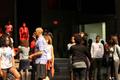 Photograph: [Stephen Semien with students during Motown Motown rehearsal]