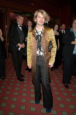 [Individual in a tiger print jacket, 2005 Black Tie Dinner]