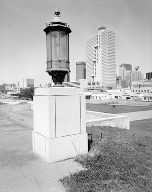 [A column structure near downtown Fort Worth]