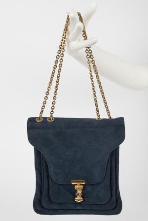 Chain-strap handbag