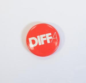 [DIFFA (Design Industry Foundation Fighting AIDS) Button, undated]