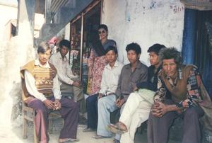 Raji men in the Askote market