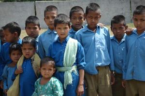 Students at Raji Tribal Residential School