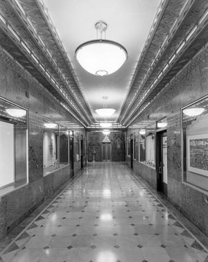 [A hallway inside the Sinclair Hotel]