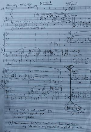 [Jake Heggie Ahab Symphony manuscript page, 3]