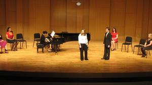 [Two singers performing at the Student recital during Jake Heggie's residency, 6]