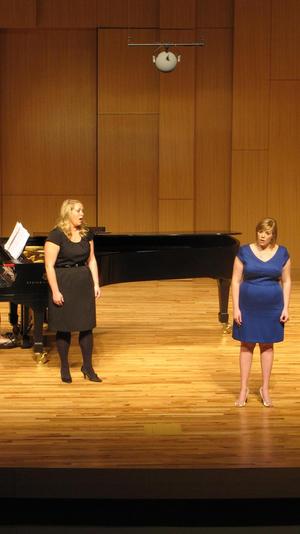 [Two singers performing at the Student recital during Jake Heggie's residency, 5]