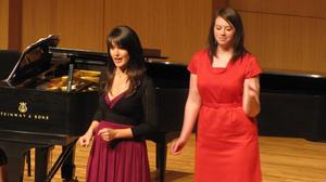 [Two singers performing at the Student recital during Jake Heggie's residency, 2]