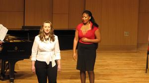 [Two singers performing at the Student recital during Jake Heggie's residency, 5]